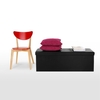 IKAYAA Large rangement en cuir faux pliant pouf sofa repose-pied banc fin de lit boîte de rangement pliable 43.31 * 14.76 * 14.96 "(L * W * H)