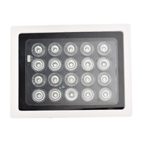Illuminateur Infrarouge 20pcs Array IR LEDS Illuminateur IR Vision Nocturne Grand Angle Longue Portée Extérieur Étanche pour Caméra de Sécurité CCTV
