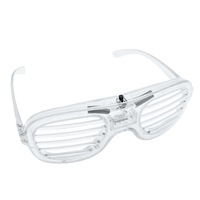 Illuminez les lunettes El Wire Neon Rave Glow LED clignotantes Costumes de lunettes de soleil pour les fêtes d