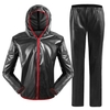 Imperméable Imperméable Pantalon Ensemble Femmes Hommes Réfléchissant Imperméable À Capuche Costume pour Vélo Équitation Camping