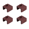 Imprimante 3D Bloc thermique Housse en silicone MK8 Chaussettes isolantes en silicone pour extrudeuse Hotend Compatible avec l