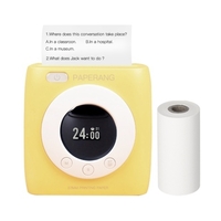 Imprimante de poche BT Imprimante thermique sans fil Imprimante mobile portable 300dpi pour photo Photo Reçu Mémo Note étiquette autocollant avec fonction d