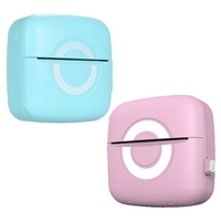 Imprimante de poche Portable BT imprimante thermique sans encre impression longue endurance temps Support Photo Notes erreurs mémo impression rose