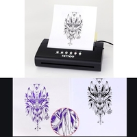 Imprimante de pochoir de transfert de tatouage copieur portatif de fabricant de pochoir de dessin de Machine de transfert thermique de tatouage pour le papier de transfert A4,  lignes et modèles simples disponibles