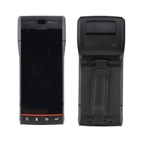 Imprimante de reçu de point de vente portable Android 9.0 Terminal PDA 1D/2D/QR Scanner de codes à barres Support système de Position globale 4G WiFi BT Communication avec 5.5 pouces écran tactile étiquette impression pour supermarché Restaurant ent