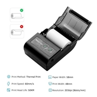 Imprimante thermique portative de reçu de 58mm imprimante thermique mobile sans fil de BT pour l