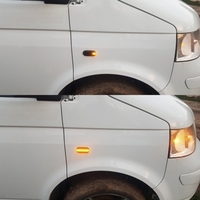 Indicateur de côté LED dynamique noir fumée clignotant Replcement pour FORD / SEAT / SKODA / VW / LUXFACTORY