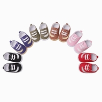 Infant Toddler Bébé Casual Chaussures Coton Semelle Souple Non-Slip Sneaker Prewalker Bleu 4 M