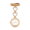 Infirmière épinglette montre Fob montre Clip-on diamant suspendu montre à Quartz avec montre coeur Chian docteur montre de poche pour infirmières Docoters hommes femmes