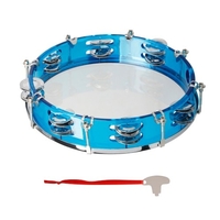 Instrument à percussion de tambour de tambour à double rangée de tambourin à main de 10 pouces