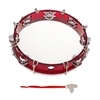 Instrument à percussion de tambour de tambour à double rangée de tambourin à main de 10 pouces
