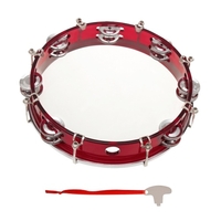 Instrument à percussion de tambour de tambour à double rangée de tambourin à main de 10 pouces
