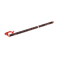 Instrument clé chinois traditionnel Dizi Flûte en bambou amer avec noeud chinois pour les débutants