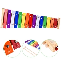 Instrument de musique en bois de Glockenspiel Xylophone coloré et en aluminium de percussion