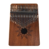 Instrument de musique en bois de pin à motif de flamme de piano à 17 tons avec marteau d