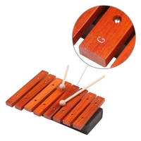 Instrument de musique Xylophone en bois à 8 notes Comprend 2 maillets en bois Jouets de musique Instrument de percussion