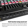 Interface audio M9 Carte son Table de mixage vocale en direct Carte son USB externe Carte son à effets multiples Carte de mixage