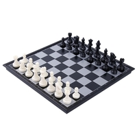 International Chess Set Magnetic Chess Game Board Set avec pliant Chess Board Portable Travel Educational Board Game