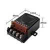 Interrupteur à distance universel sans fil ventilateur haute puissance plafonnier relais interrupteur 30A module relais interrupteur marche/arrêt porte-clés maison avec indicateur LED