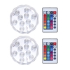 IP68 étanche multi couleur lumière LED submersible sous-marine RGB nuit lampe fête mariage décoration de noël lumière