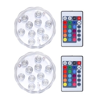 IP68 étanche multi couleur lumière LED submersible sous-marine RGB nuit lampe fête mariage décoration de noël lumière