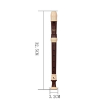 IRIN ABS Alto Recorder Enregistreur de style baroque à 8 trous Instrument détachable avec support pour les doigts et sac de transport Classe Instruments à vent pour la musique Café