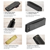 IRIN C-150 Blues Harmonica 10 Trous 20 Mélodies de Harmonicas en Cuivre Mouthorgan avec Boîte à Instruments à Vent Professionnels Noir