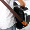 IRIN ceinture réglable coton tissé une sangle de cuir se termine pour Guitares Folk acoustiques confortable et Durable