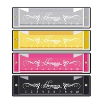 IRIN Harmonica 10 trous clé de do 20 tons cadeau musical avec étui de rangement pour étudiant débutant