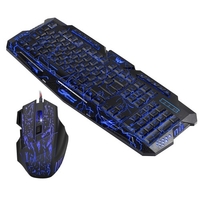 J60 Gaming Clavier Souris Combo Anti-fantôme Réglable DPI Coloré Rétro-Éclairé