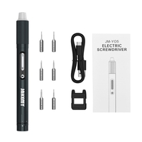 JAKEMY JM-Y05 USB tournevis Mini haute précision tournevis électrique avec 6pcs S2 Bits croix Torx entretoise Tri-wing pentagone Bits
