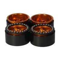 Jante de roue en métal Beadlock jantes moyeu 4 pièces Compatible avec AXIAL SCX10 90046 traxxas TRX4 RC4WD D90 hsp redcat tamiya hpi voiture RC