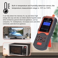 JD-3001 Compteur Geiger multifonctionnel et détecteur de rayonnement électromagnétique Appareil de mesure de la température et de l