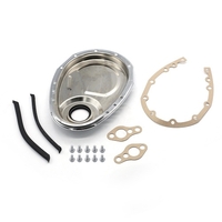 Jeu de cache-chaînes en chrome pour SB Chevy 327 350 383 400 SBC Joint Joint Boulons