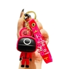 Jeu de calmars porte-clés coréen TV personnage pendentif porte-clés en métal ornement de noël porte-clés pour la fabrication d