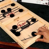 Jeu de hockey aux échecs rebondissant Jeu de société Slingshot Jeu interactif parent-enfant Jeux de bureau à 2 joueurs Jeu de table Jeu de fête en salle