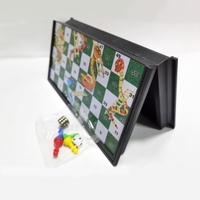 Jeux de société magnétiques portables Ludo Serpents et échelles classiques Jeu d