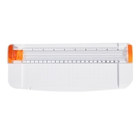 JIELISI Mini A5 Coupe-papier Cutter Machine de découpe de papier de bureau avec tête de coupe de sécurité Règle latérale auxiliaire pour papier artisanal Cartes Photos Scrapbooking Fournitures de bureau pour la maison