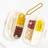 Jiezhi voyage pilule organisateur distributeur de médicaments conteneur de vitamines Portable étui à médicaments étanche à l