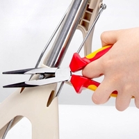JIUXUN TOOLS Pince à becs fins isolés Pince coupante professionnelle Pince à bec long de précision adaptée pour le cintrage de fil de coupe Fil d