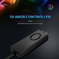 Jonsbo 5 V 3Pin ARGB contrôleur SATA alimentation contrôleur de réglage manuel pour châssis ventilateur barre lumineuse radiateur refroidi à l