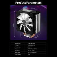Jonsbo LED CPU radiateur CPU ventilateur de refroidissement 4 caloducs tour refroidisseur CPU CR-1000 (coloré) pour Intel LGA1200 / Intel 1151 / AMD AM4 / FM2 +