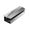JONSBO M.2 Dissipateur thermique SSD pour M.2 2280 SSD refroidisseur SSD en aluminium de type simple/double face avec coussin thermique en silicone,  gris