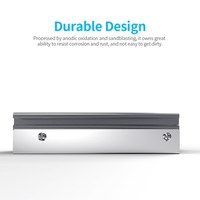 JONSBO M.2 Dissipateur thermique SSD pour refroidisseur SSD en aluminium M.2 2280 SSD de type simple/double face avec coussin thermique en silicone,  bleu