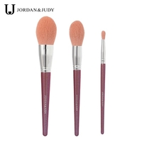 Jordan Judy 3 pièces ensemble de pinceaux de maquillage pour fond de teint Blush fard à paupières poudre cosmétiques pinceaux Kit cadeau idéal pour petite amie débutants