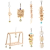 Jouets pour oiseaux 7pcs Jouets pour balançoires pour oiseaux