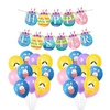 Joyeuses Pâques Bannière Avec 24 PCS Ballons Coloré Pâques Bannière Guirlande Oeuf De Pâques Drapeau Printemps Thème Fête Fournitures Joyeuses Pâques Jour Décor À La Maison