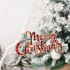 Joyeux noël pendentifs ornement coloré bois suspendus signe joyeux noël arbre de noël suspendus décorations bricolage noël fête ornements