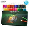 JOYWISH 12/18/24/36/48/72 Crayons de couleur Ensemble de crayons de couleur professionnels à l