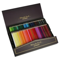 JOYWISH Ensemble de crayons aquarelle professionnels 48 crayons de couleur Crayons hydrosolubles avec pinceau Fournitures d